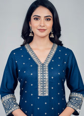 V-Neck Straight Cut Kurti